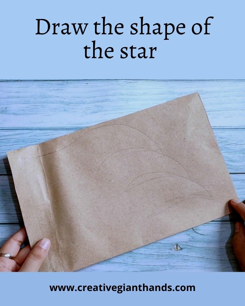 Draw the shape of the star 