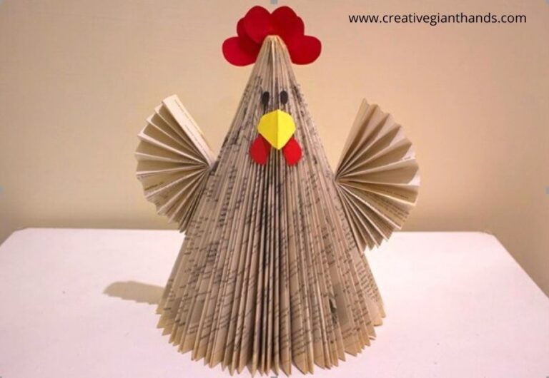 How to repurpose an old book into an origami chicken
