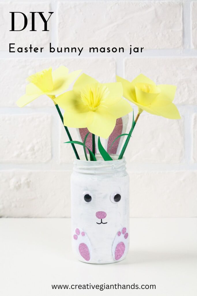 DIY Easter bunny mason jar tutorial 